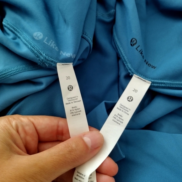 Lululemon Align High-Rise Pant with Pockets 25" Poolside Sz 20 - Picture 7 of 7